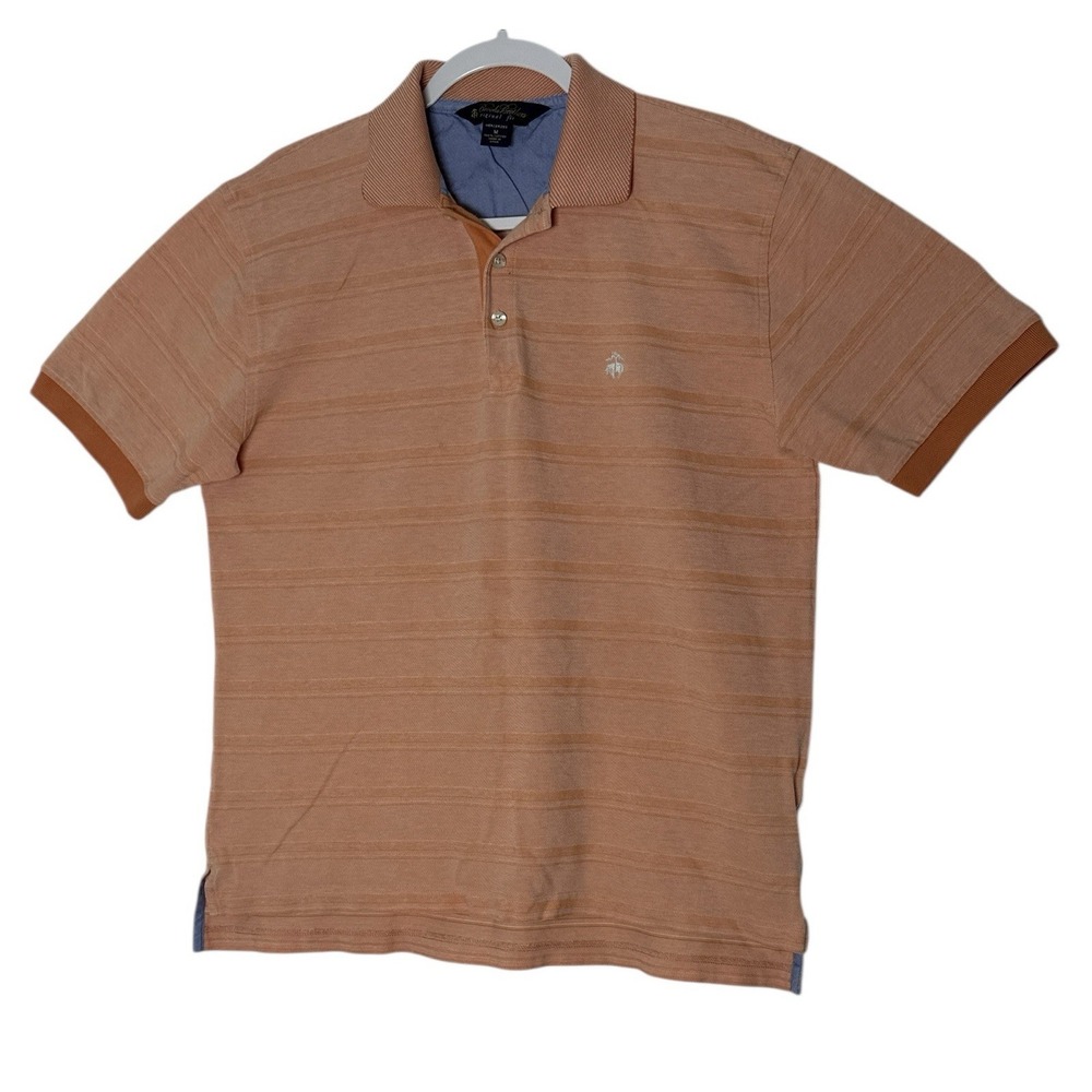 Brooks Brothers Original Fit Polo Shirt Men's Medium Short Sleeve logo‎ Golf